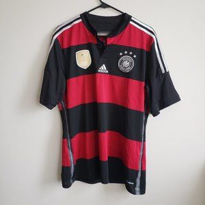 Germany National Soccer Team Away Jersey Striped